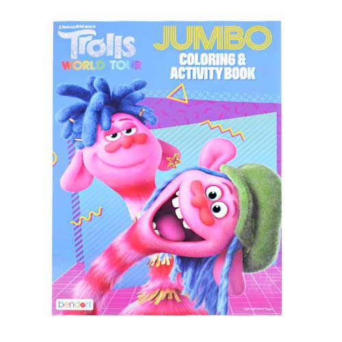 JUMBO COLORING ACTIVITY BOOK TROLLS Toychopper