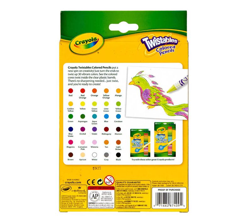 COLORES TWISTABLES 30 UNIDADES - CRAYOLA - Imagen 2