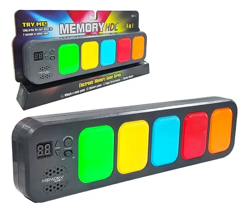 JUEGO DE MEMORIA CON LUZ Y SONIDO 4 EN 1
