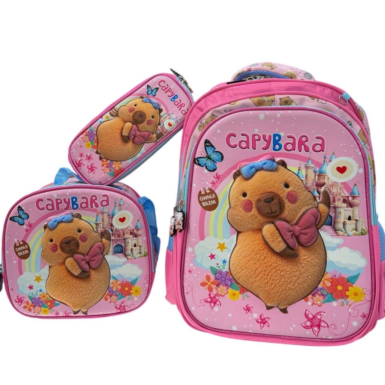 SET ESCOLAR DE TRES PIEZAS - CAPYBARA