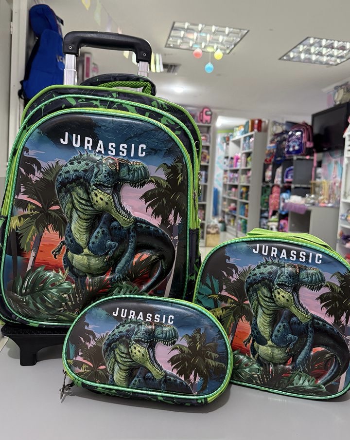 SET ESCOLAR DE TRES PIEZAS - JURASSIC
