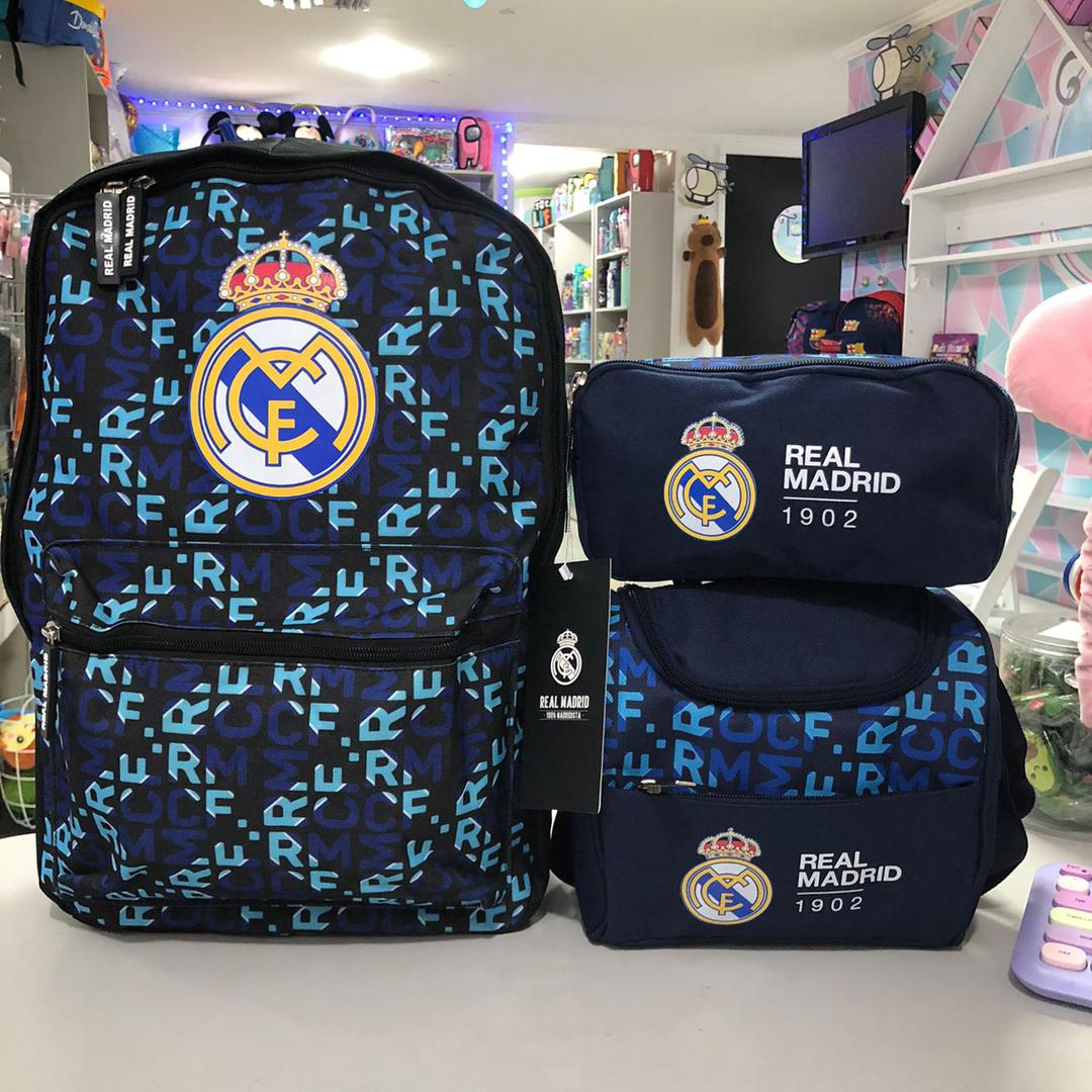 SET ESCOLAR DE TRES PIEZAS - REAL MADRID