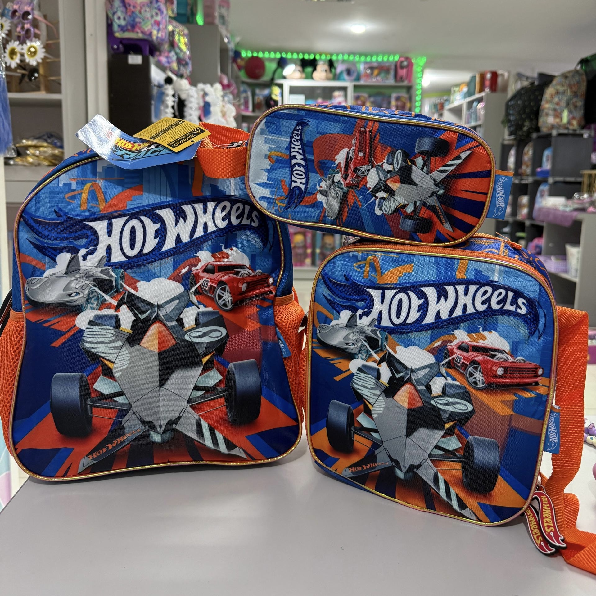 SET ESCOLR DE TRES PIEZAS - HOT WHEELS