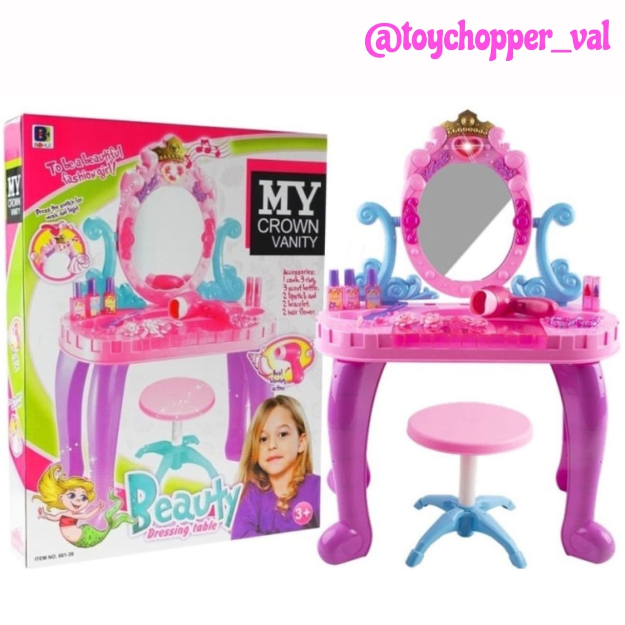 TOCADOR DE BELLEZA CON ACCESORIOS