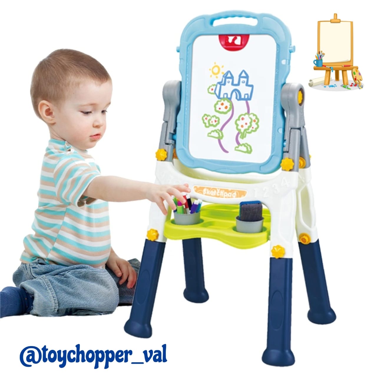 CABALLETE DE DIBUJO DOBLE CARA