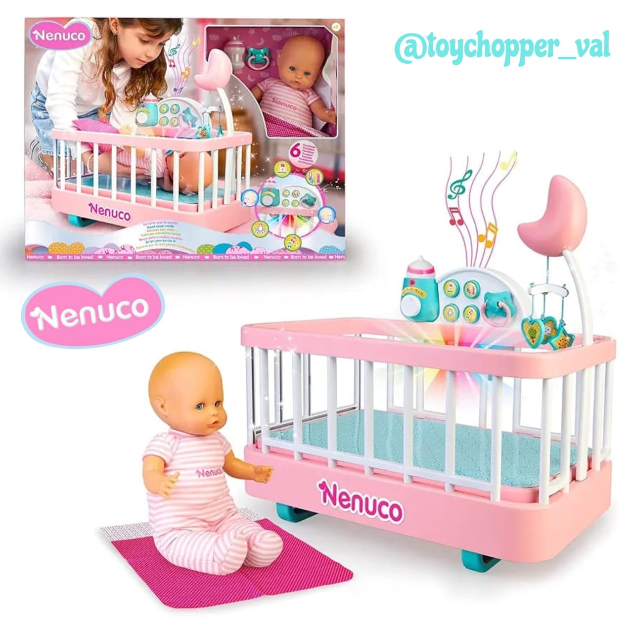 NENUCO EN CUNA CON LUCES Y SONIDOS