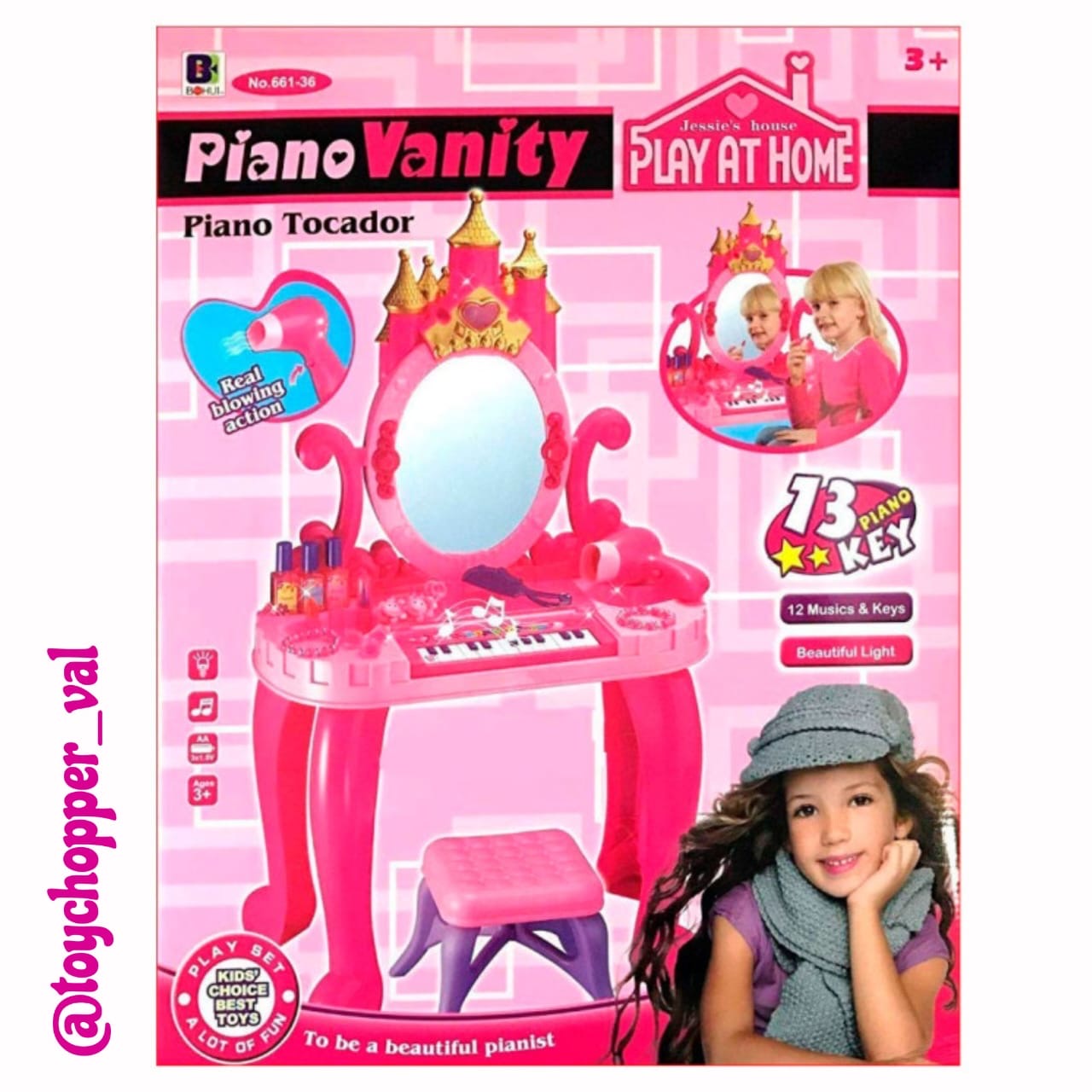 MESA DE MAQUILLAJE 2 EN 1 - Imagen 2