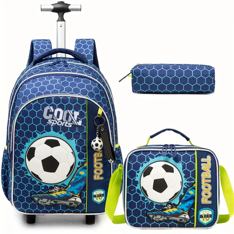 Maleta para niños 3 piezas Futbol