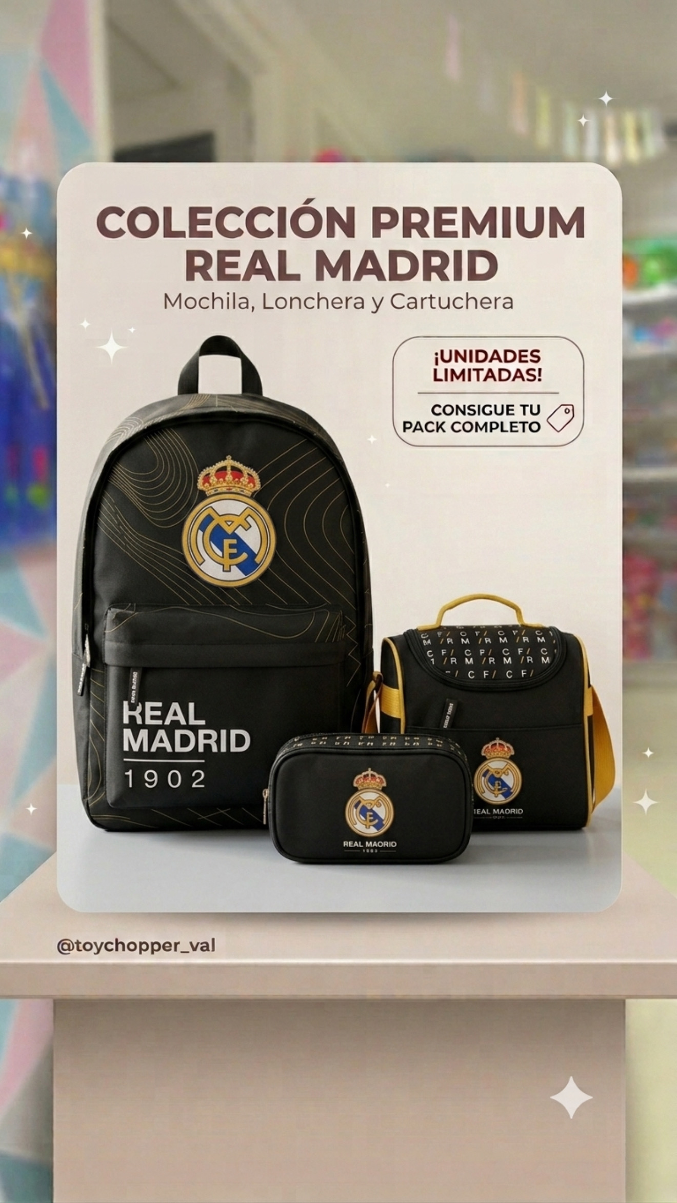 Set Escolar 3 piezas Real Madrid