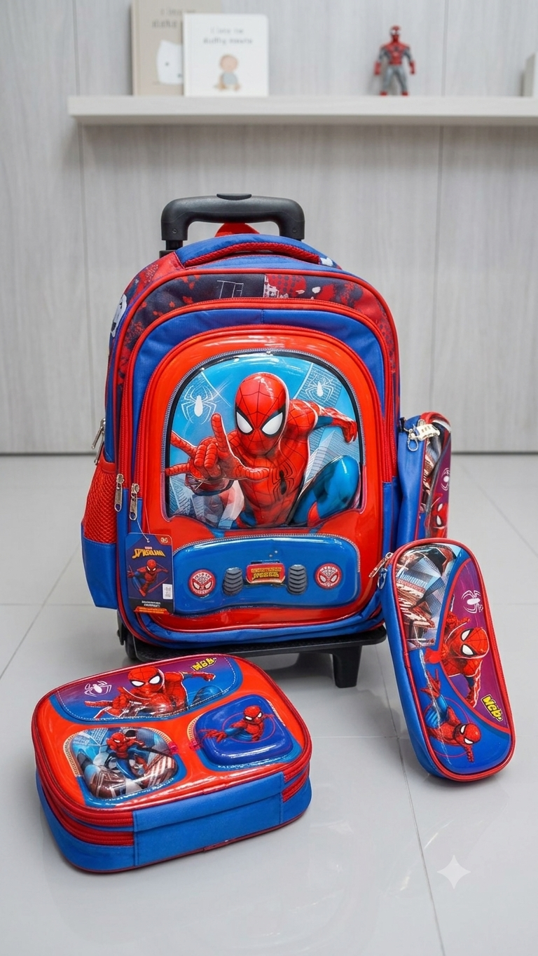 Maleta Escolar 3 piezas Spider-Man