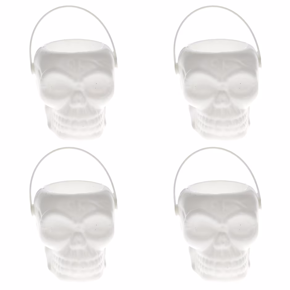 MINI CESTAS DE ESQUELETO 6 PCS  HALLOWEEN