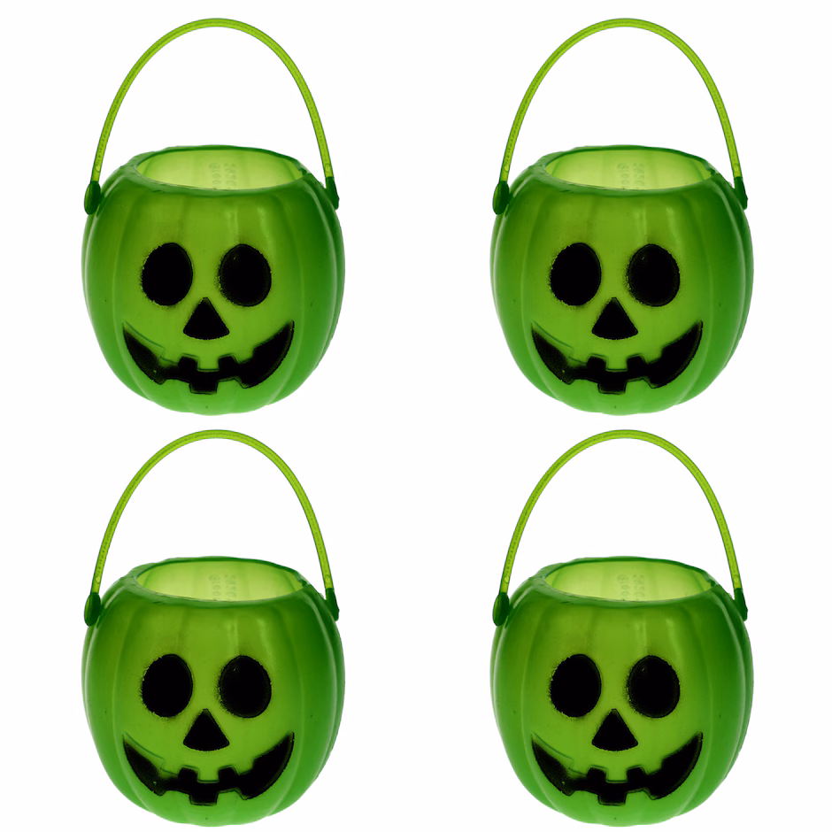 MINI CESTAS DE CALABAZA HALLOWEEN